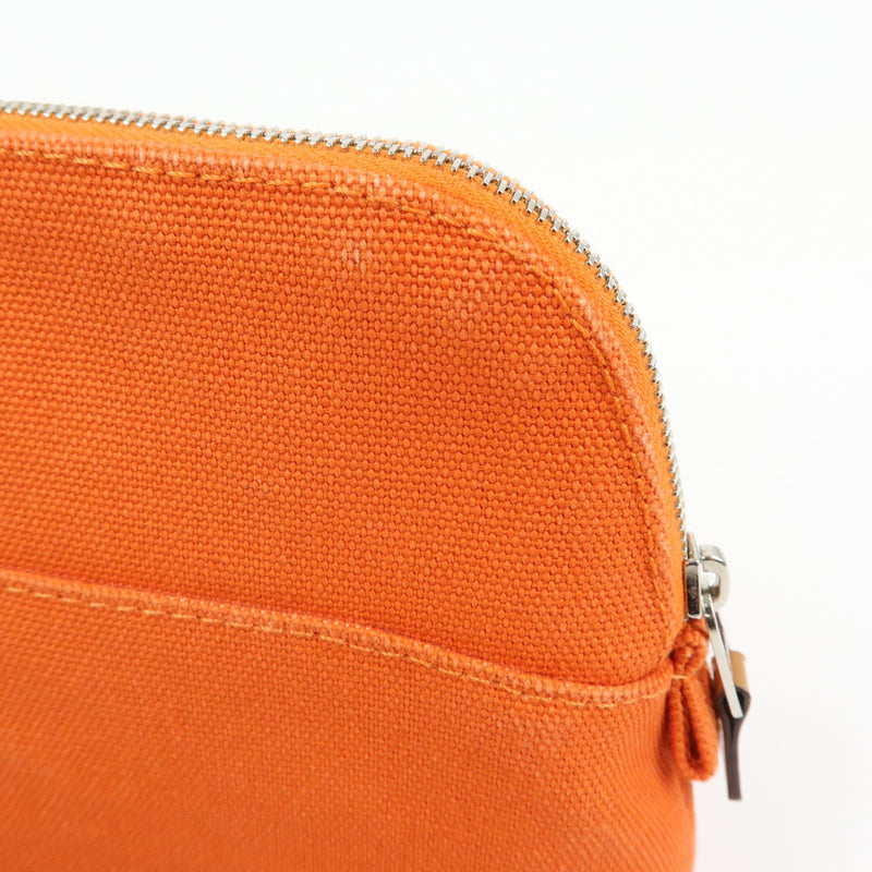 Hermes Bolide Travel Canvas Orange Bag