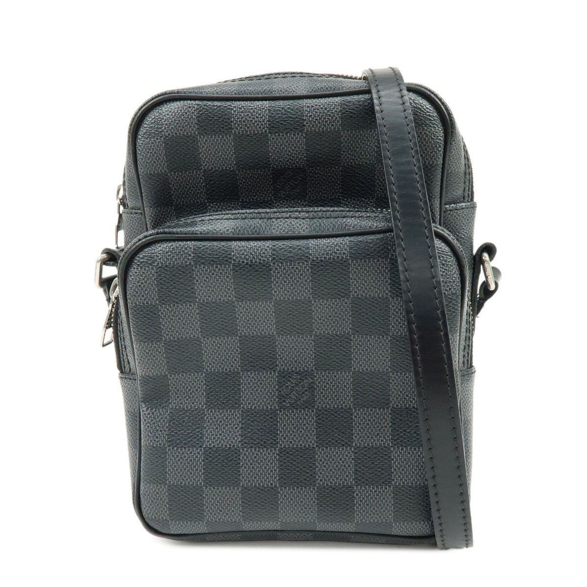 Louis Vuitton Rem Damier Graphite Black Canvas Bag