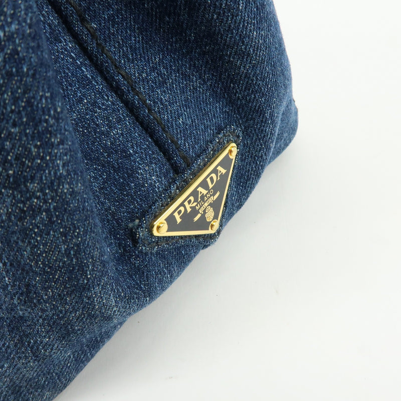 Prada Canapa Convertible Denim Blue Denim_jeans Bag