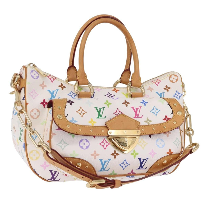 Louis Vuitton Rita Monogram Multicolor White Canvas Bag
