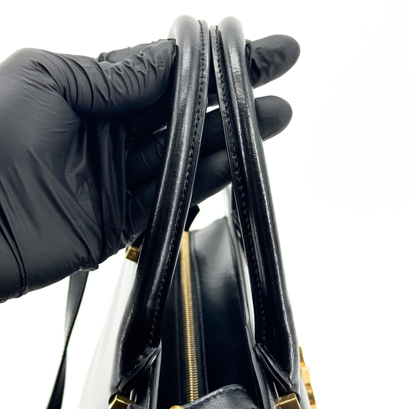 Saint Laurent Uptown Leather Black Bag