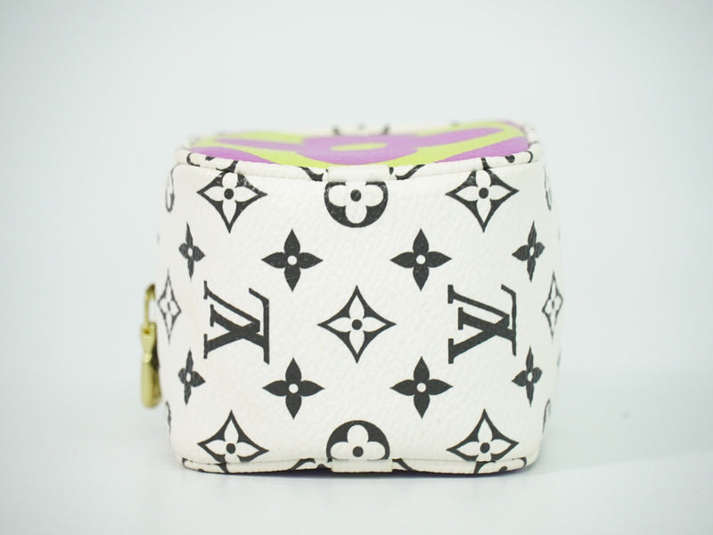 Louis Vuitton Cube Coin Purse Limited Edition Colored Monogram Giant Multicolour Canvas Bag