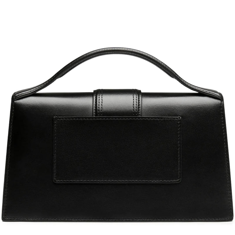 Jacquemus Le Grand Bambino Flap Leather Black Bag
