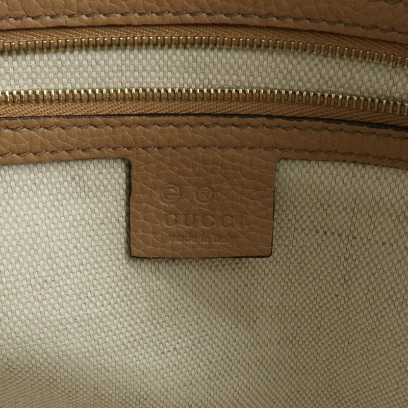 Gucci Soho Chain Strap Leather Beige Bag