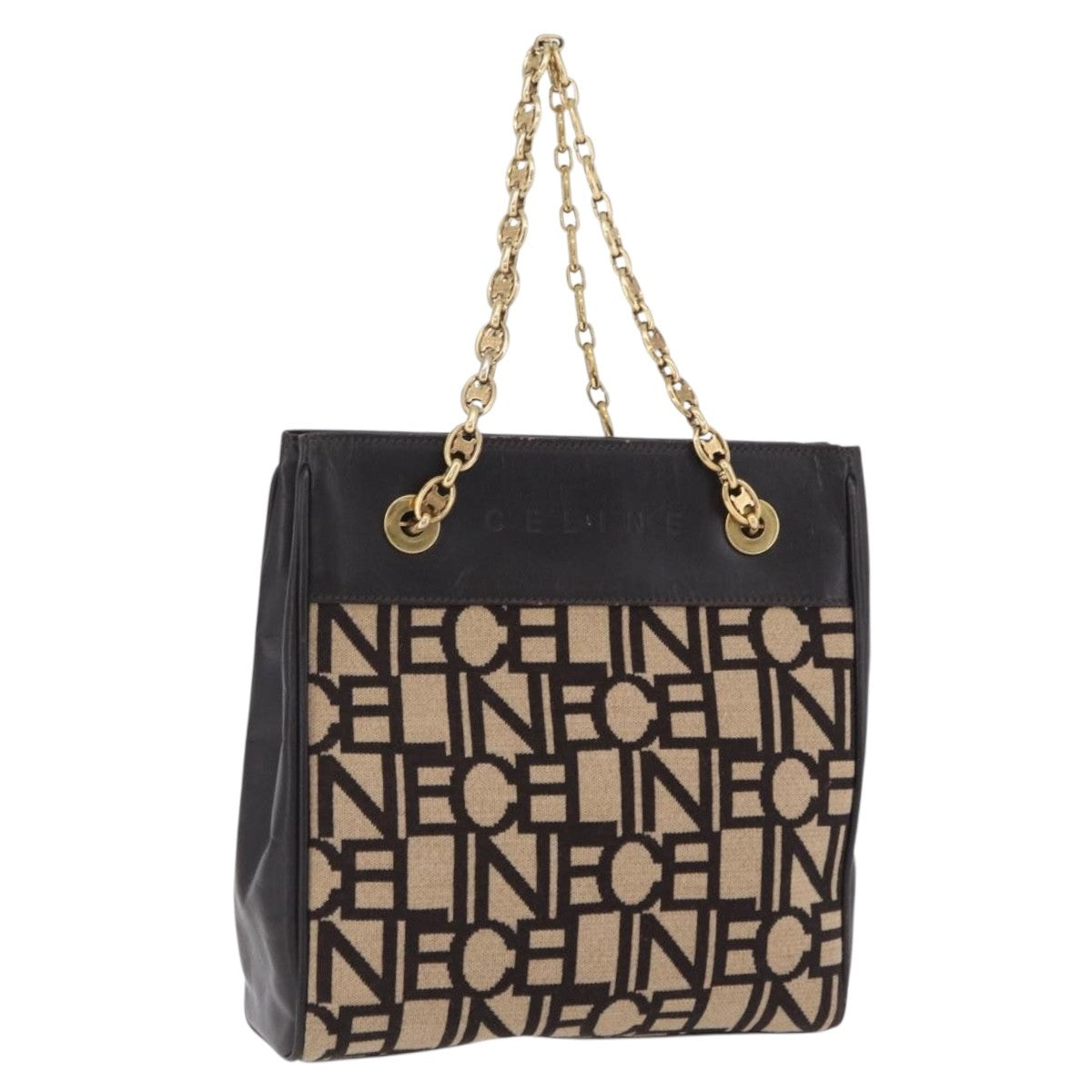 Celine Tote Leather Beige