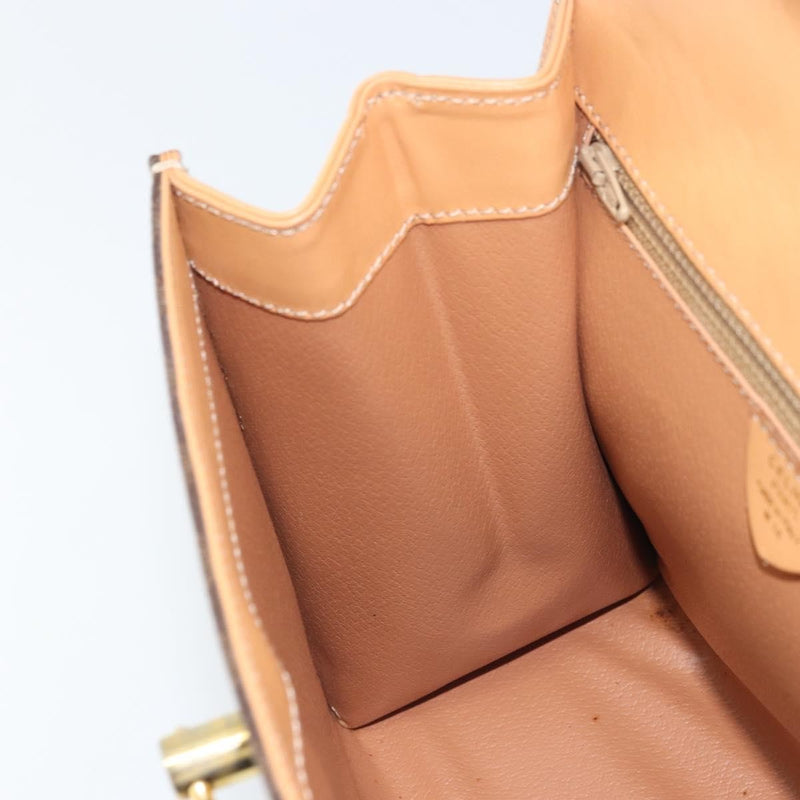 Celine Handbag Canvas Brown Bag