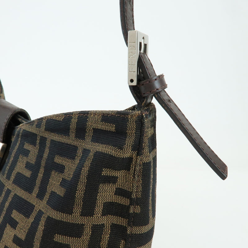 Fendi Flap Hobo Zucca Canvas Brown