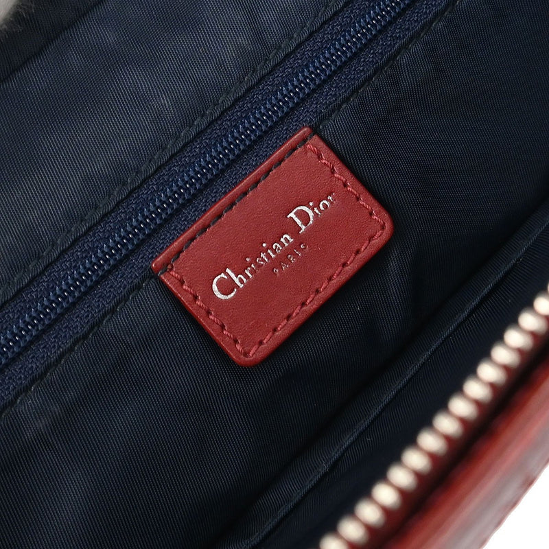 Christian Dior Vintage Trotter Zip Diorissimo Canvas Navy Bag