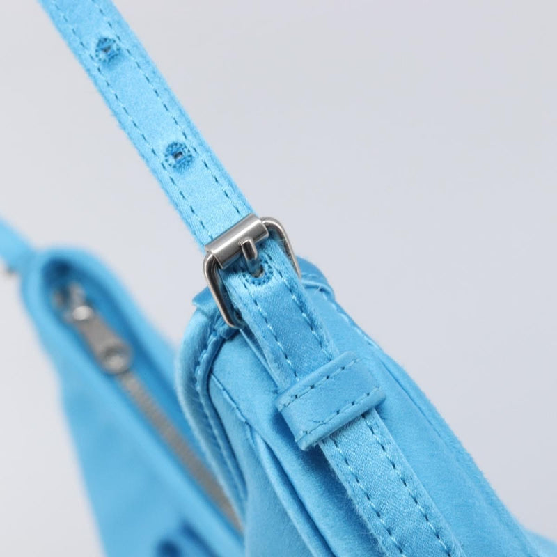 Balenciaga Leopolda Satin Blue Bag