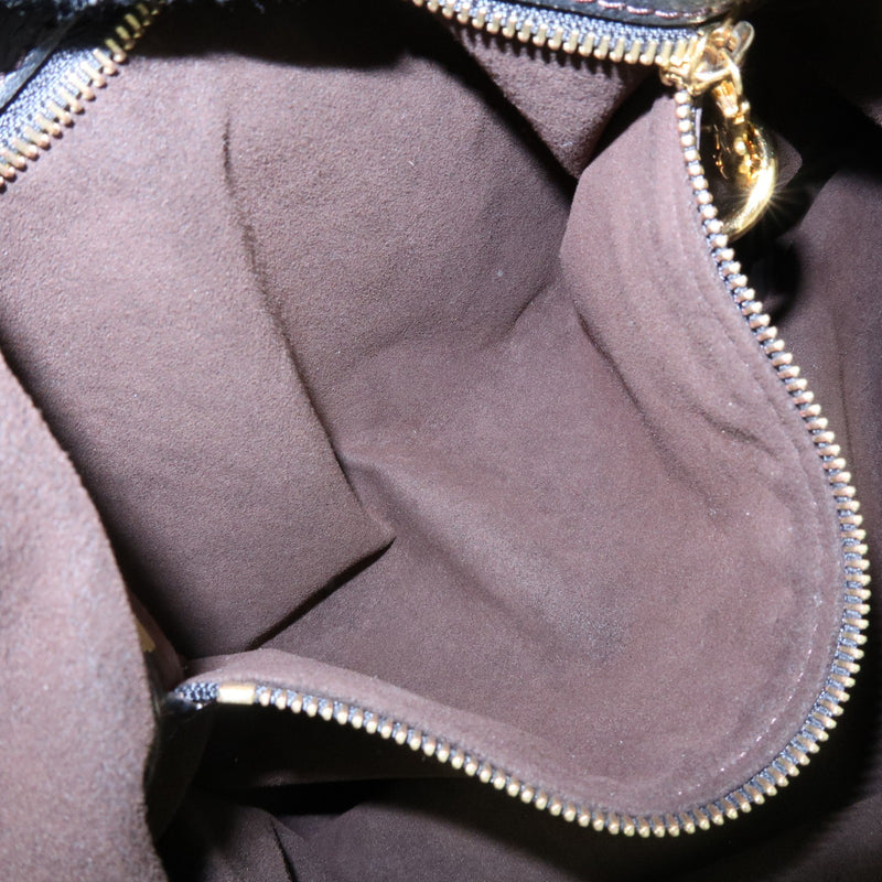 Louis Vuitton L Hobo Mahina Leather Black