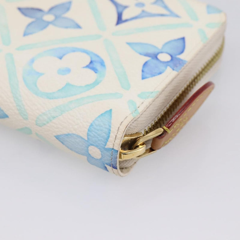 Louis Vuitton Zippy By The Pool Monogram Tile Canvas Blue Accessory