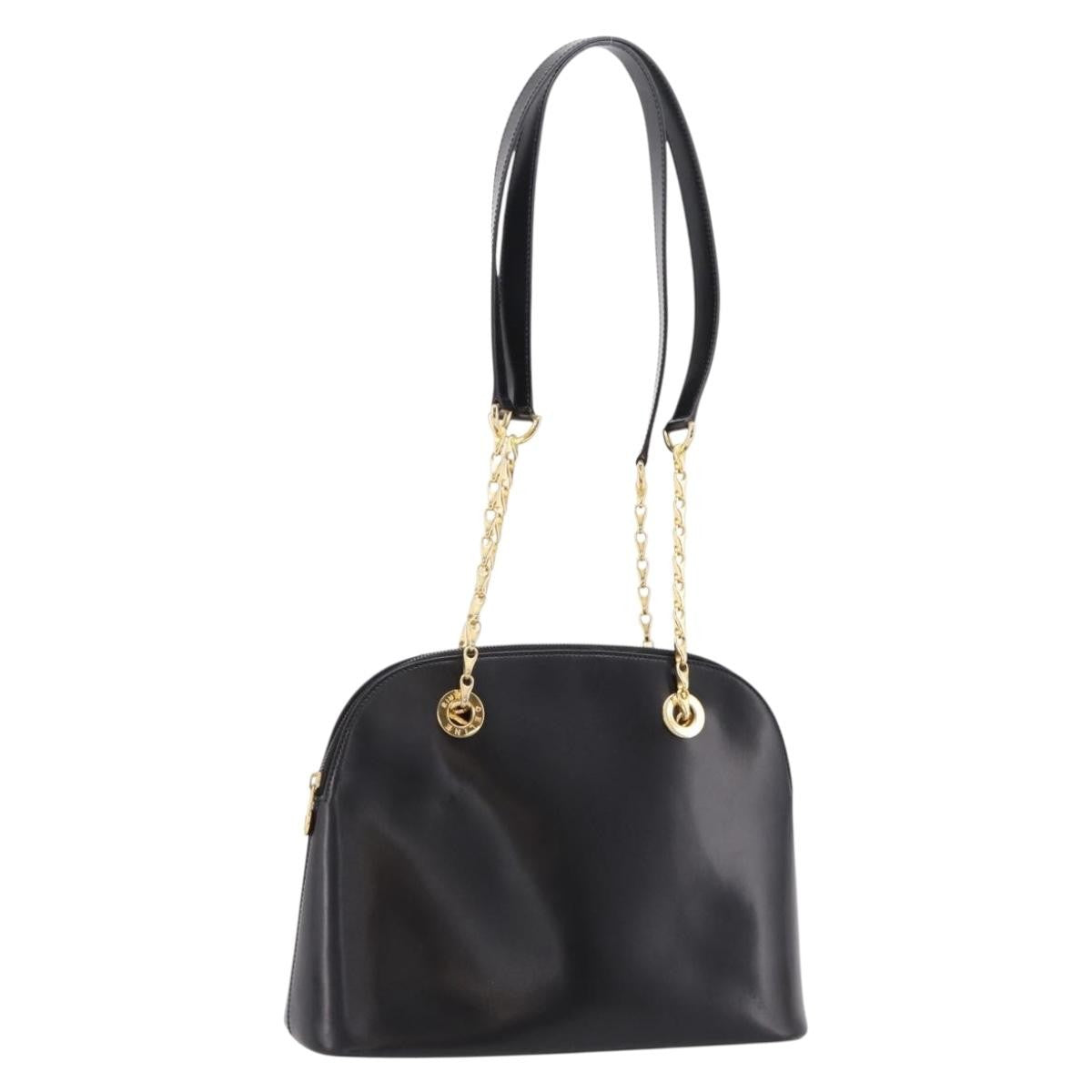 Celine Shoulder Leather Black Bag