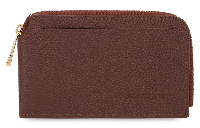 Longchamp Leather Wallet — Brown