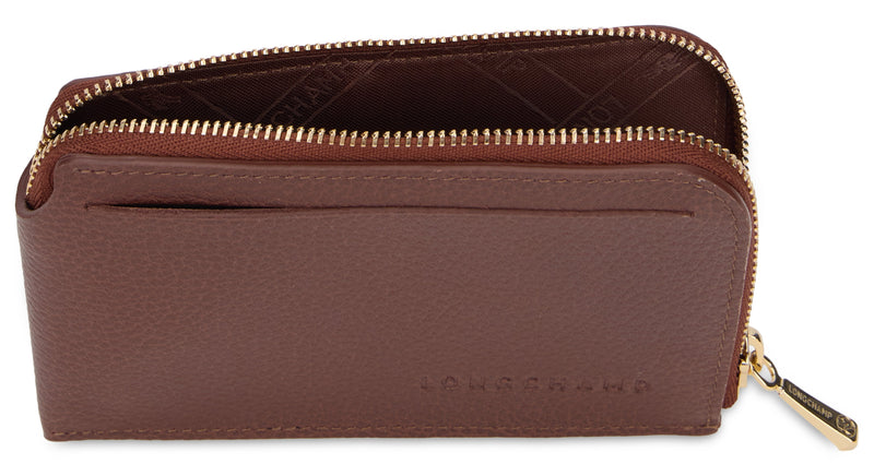 Longchamp Leather Wallet — Brown