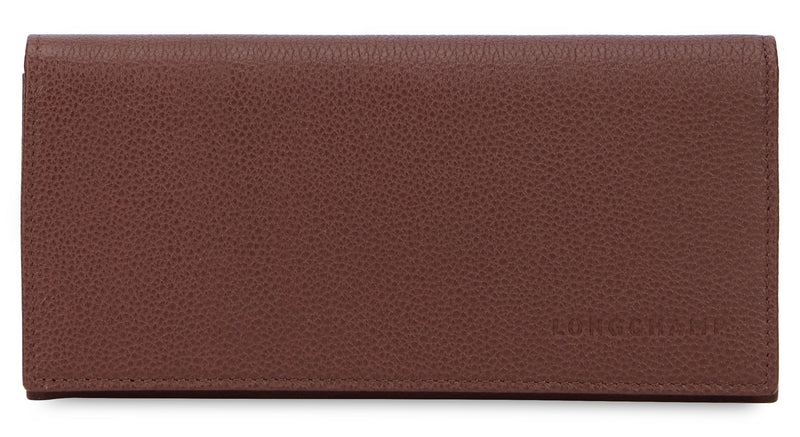 Longchamp Leather Wallet — Brown & Purses