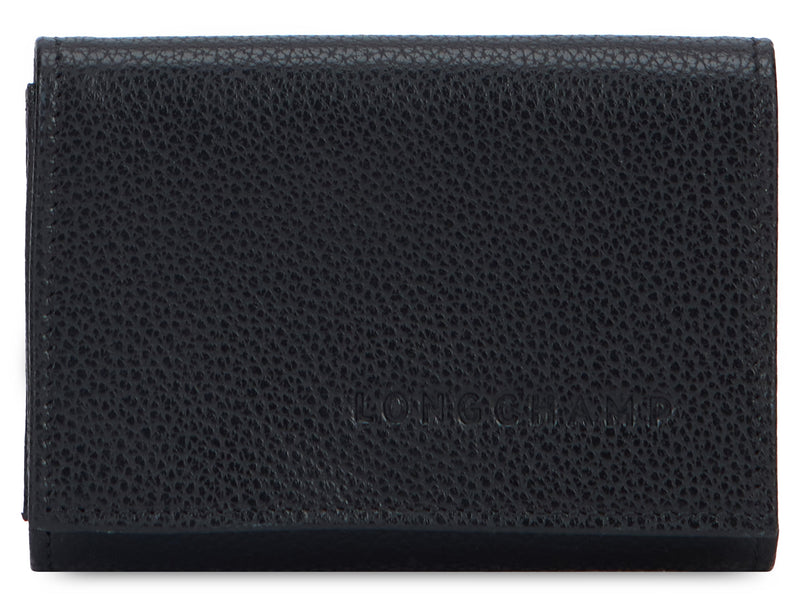 Longchamp Leather Wallet — Black