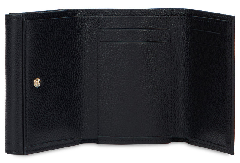 Longchamp Leather Wallet — Black
