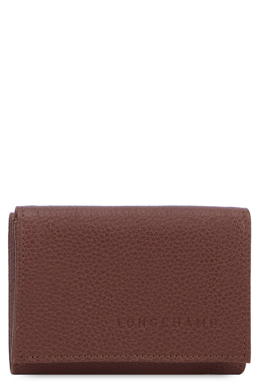 Longchamp Leather Wallet — Brown