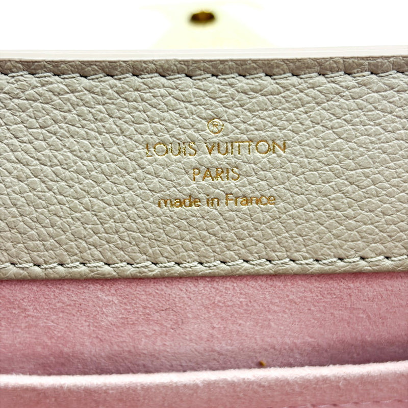 Louis Vuitton Lockme Ever Leather Beige Bag