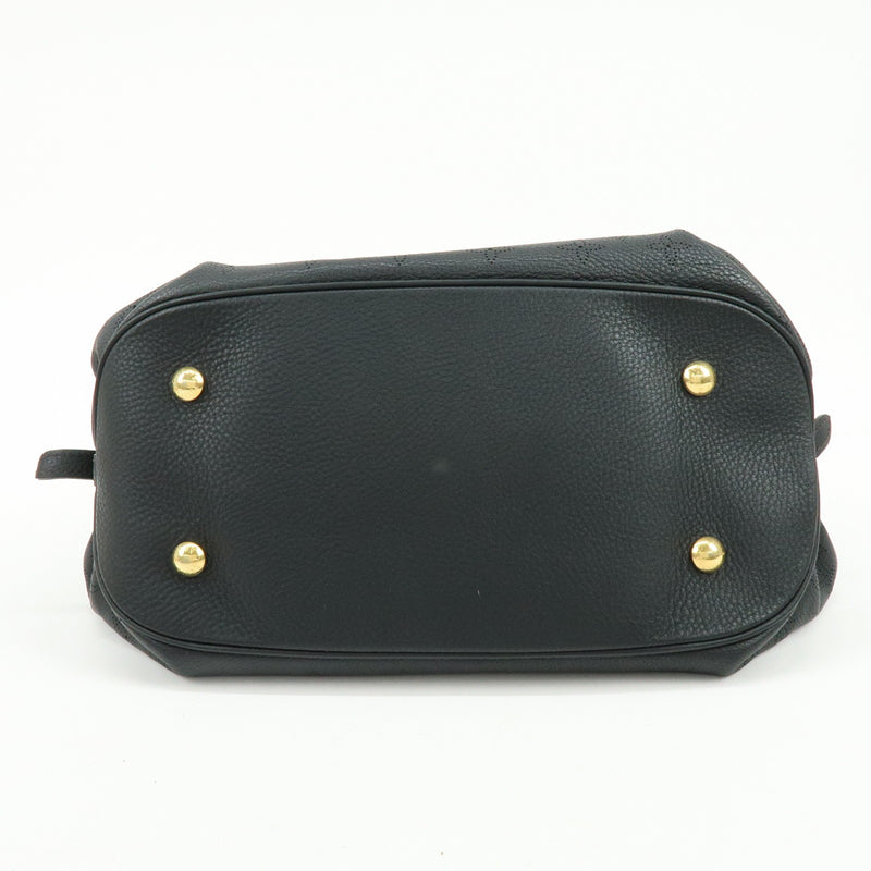 Louis Vuitton L Hobo Mahina Leather Black