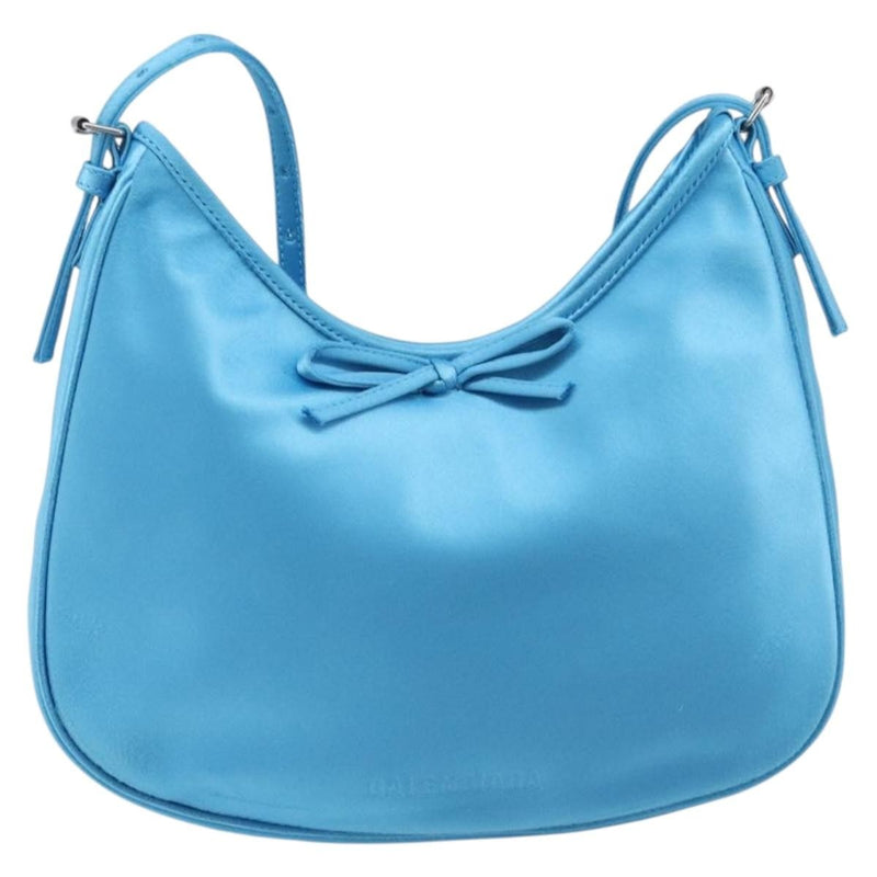 Balenciaga Leopolda Satin Blue Bag