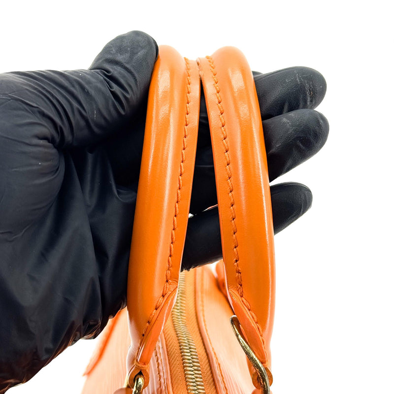 Louis Vuitton Alma Epi Leather Orange Bag