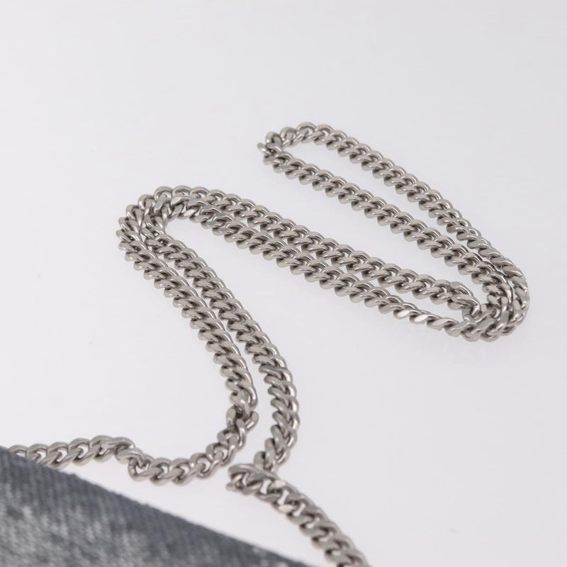 Balenciaga Hourglass Chain Leather With Sequins Silver Bag