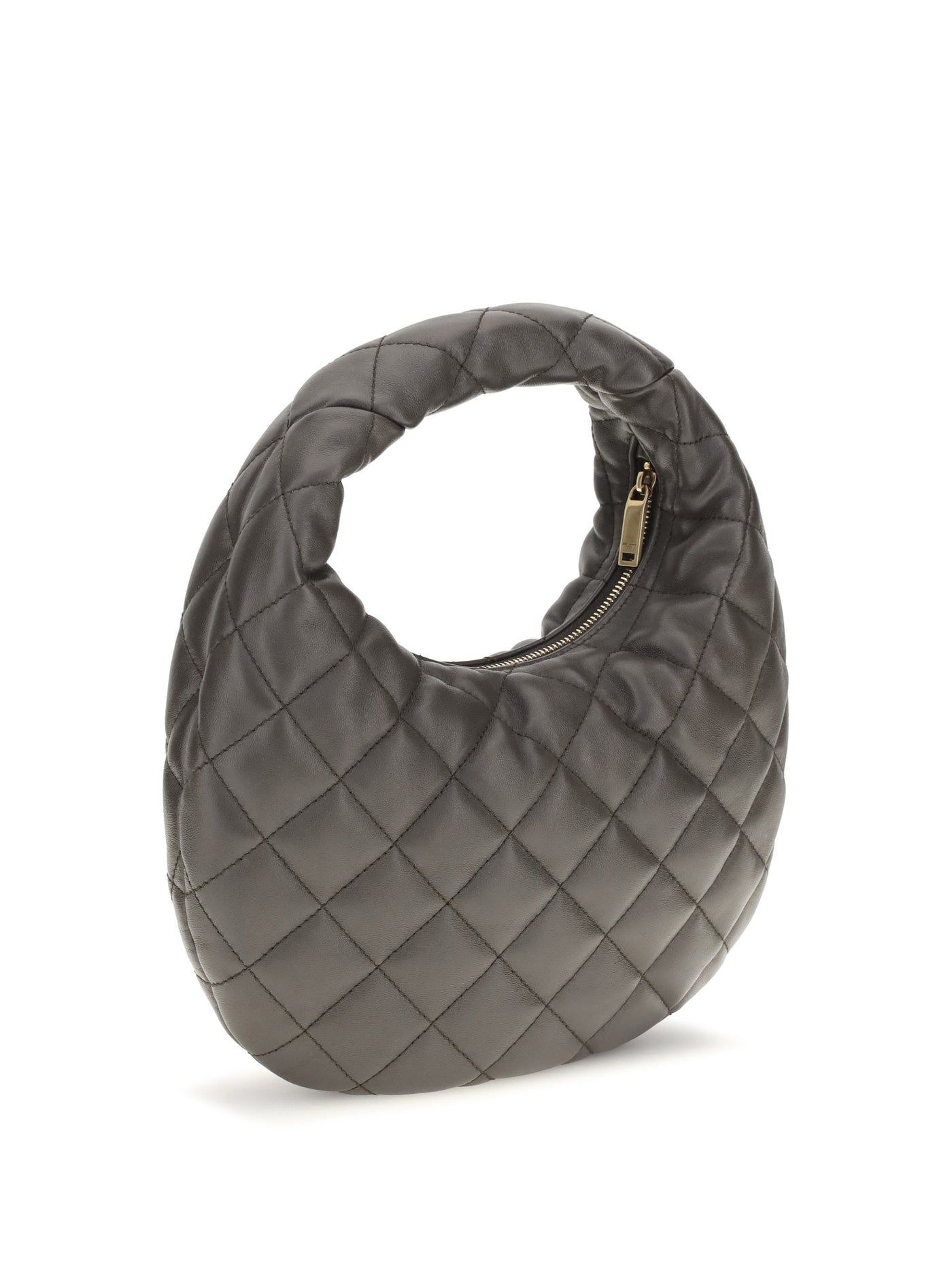 Saint Laurent Icarino Top Handle Bag — Gray Lambskin Leather