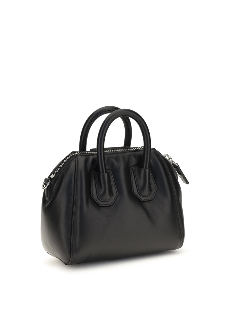 Givenchy Antigona Bomber Top Handle Bag — Black Lamb Ovis Aries