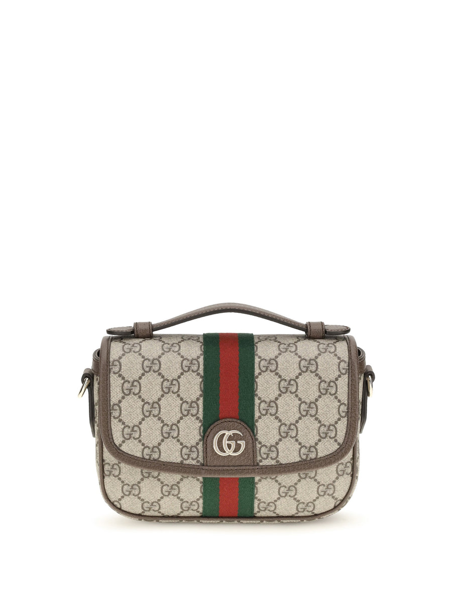Gucci Ophidia Shoulder Bag — Beige Fabric