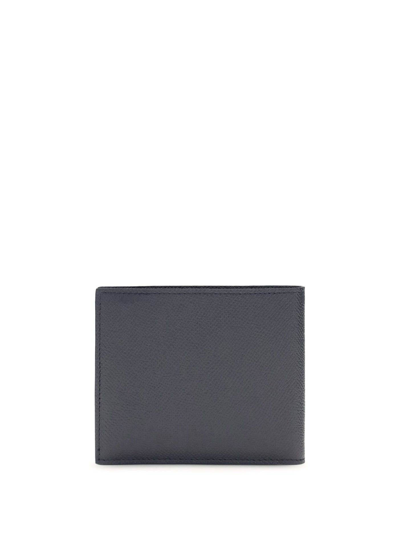 Ferragamo Hammered Calf Leather Wallet — Navy