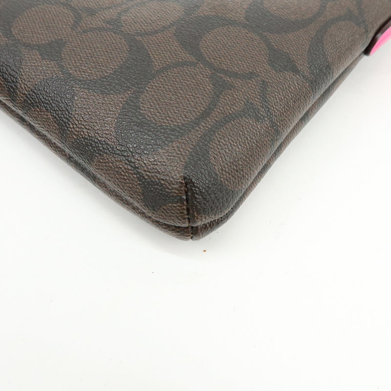 Coach Shoulder Canvas Brown Bag