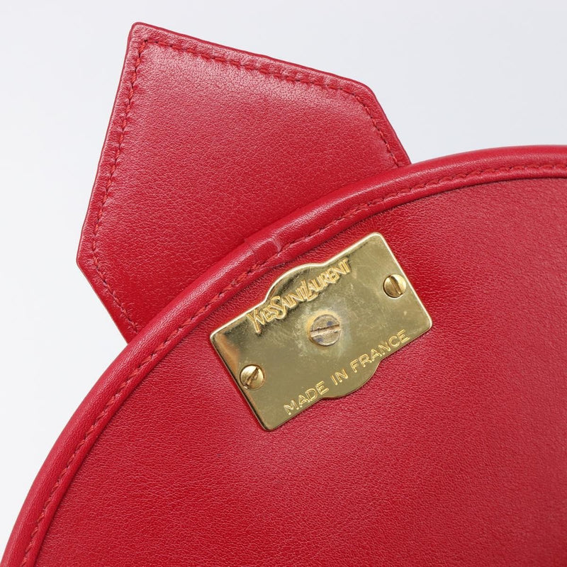Saint Laurent Vintage Shoulder Bag Leather Red