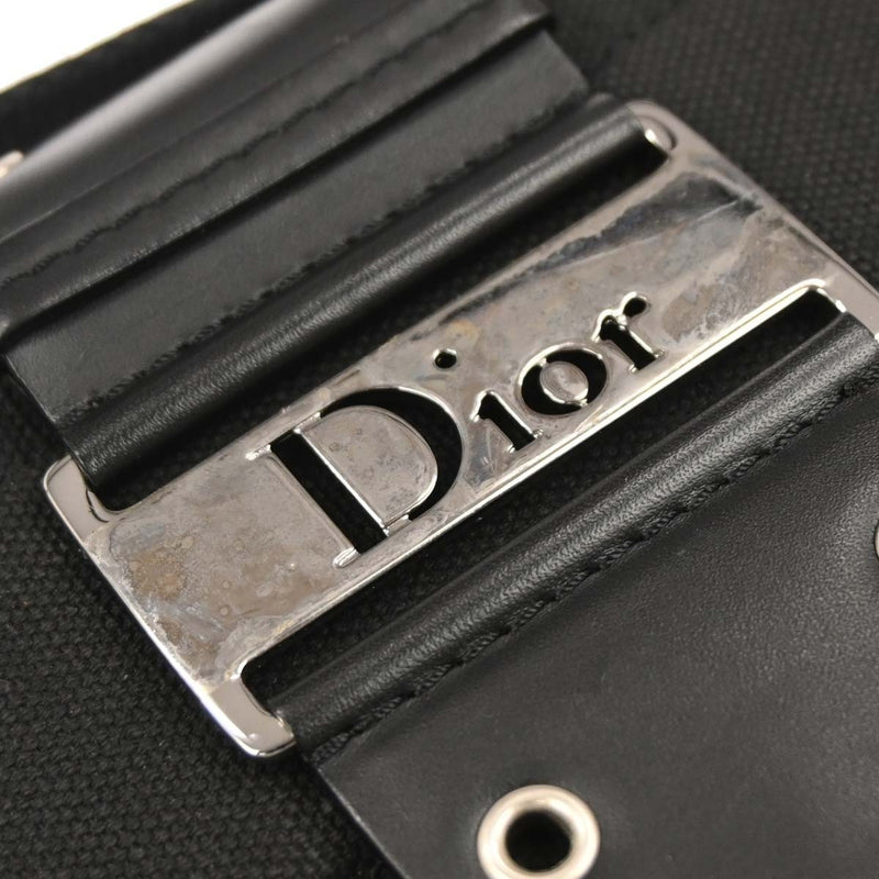 Christian Dior Vintage Street Chic Columbus Canvas Black Bag