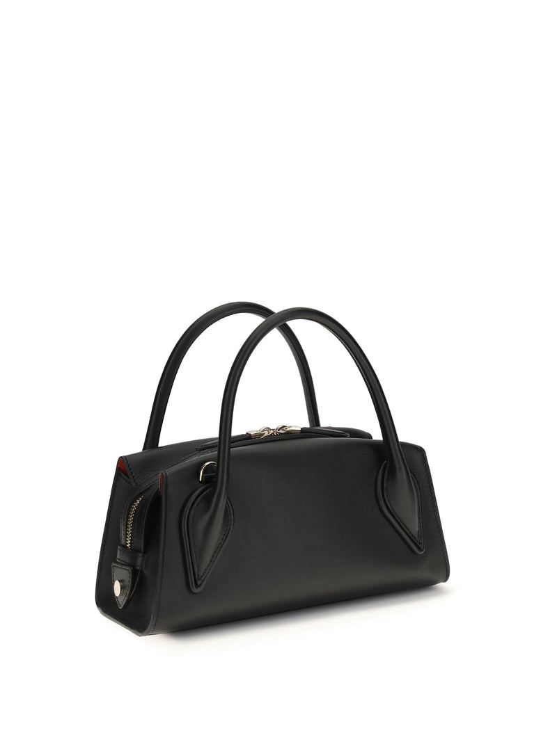 Christian Louboutin Venus Shoulder Bag — Black Calf Leather Bos Taurus