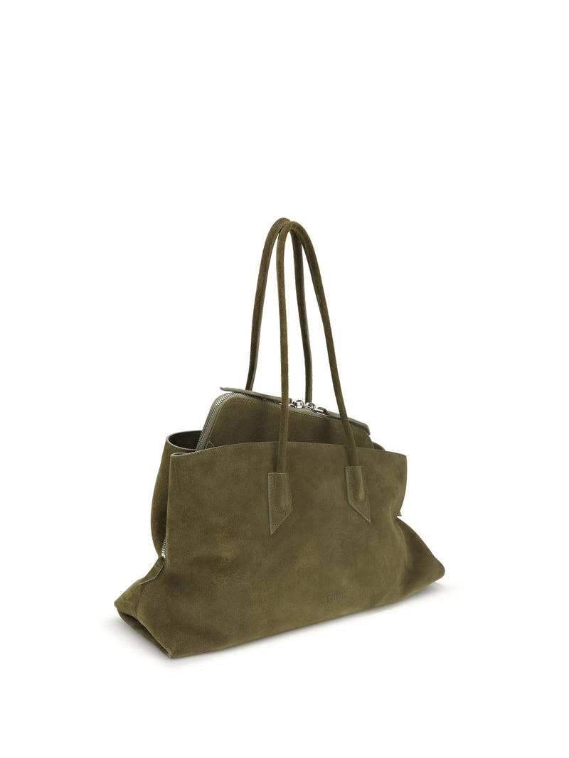 The Attico La Passeggiata Shoulder Bag — Green Calf Leather Bos Taurus