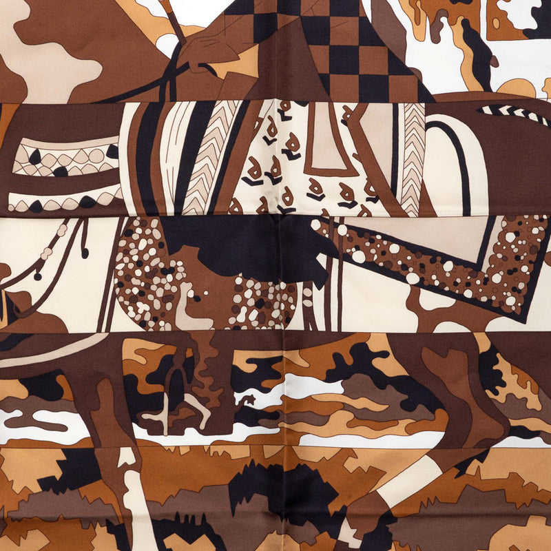Les Dix Cavaliers Silk Scarf 90 - Image 6