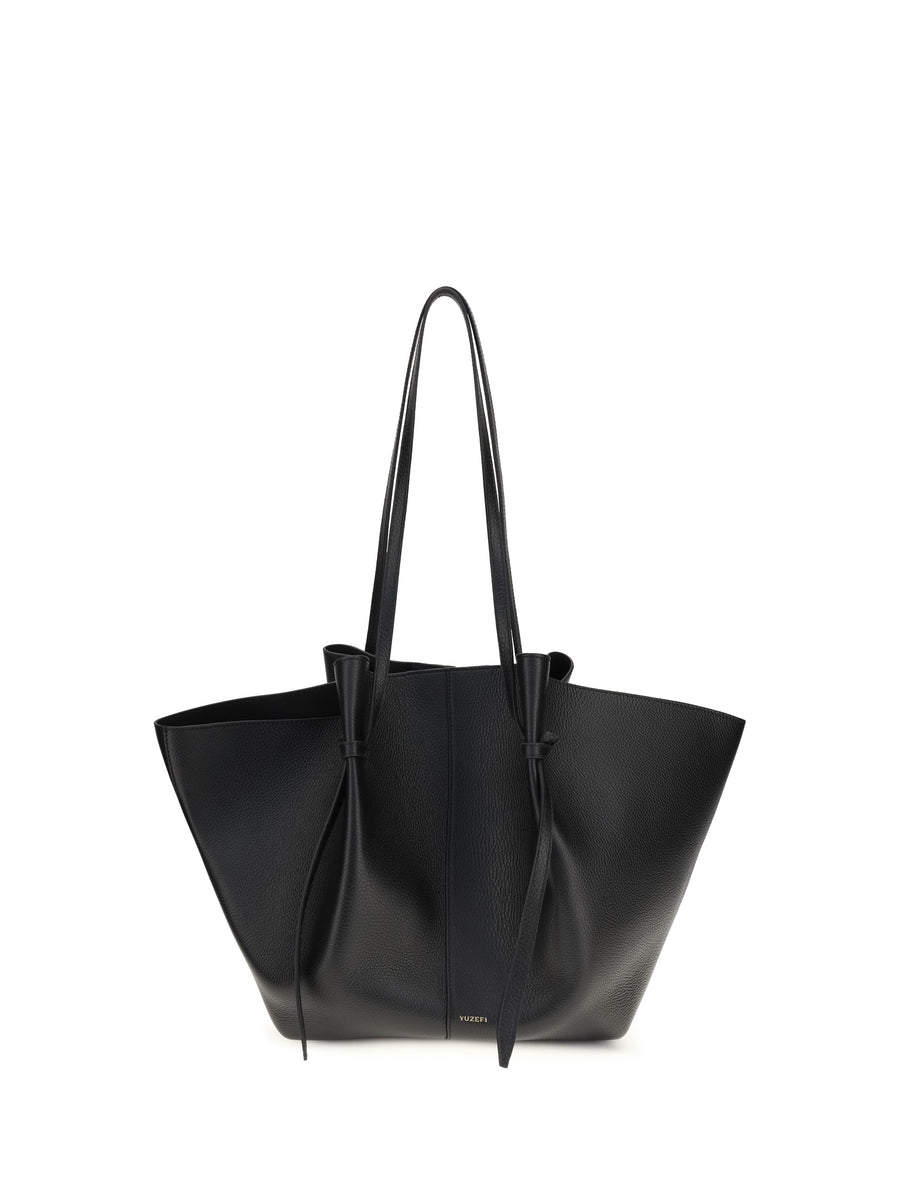 Yuzefi Mochi Shoulder Bag — Black Calf Leather (bos Taurus)