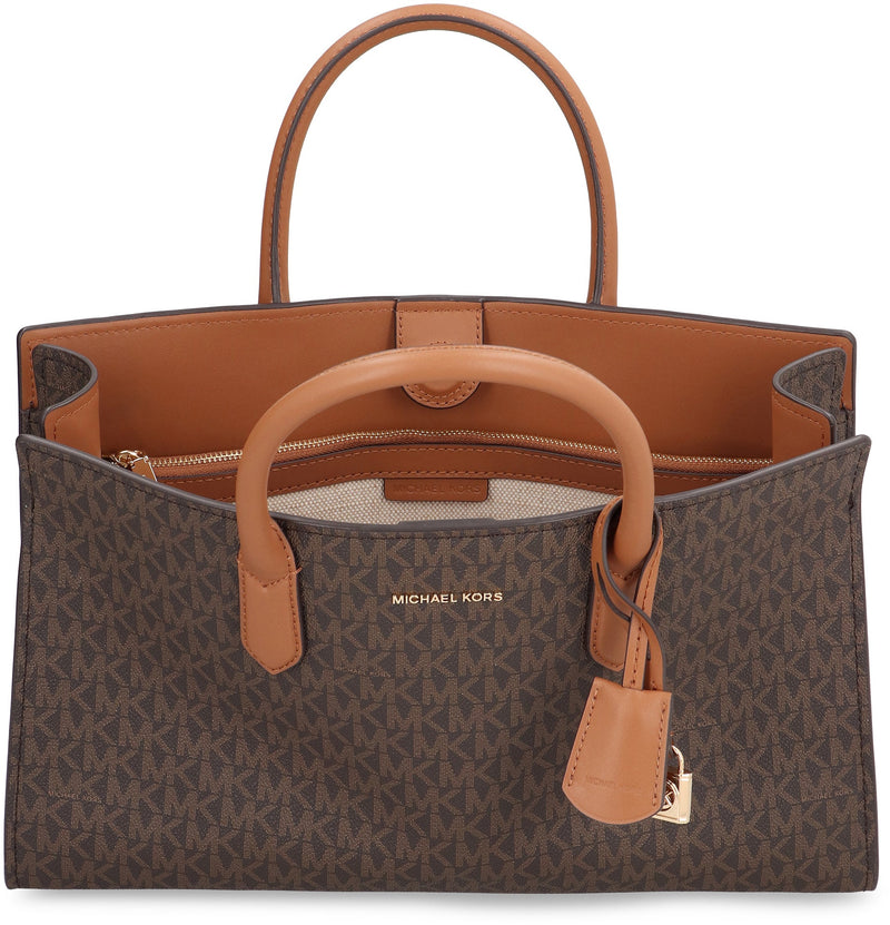 Michael Michael Kors Scarlett Tote Bag — Brown Pvc