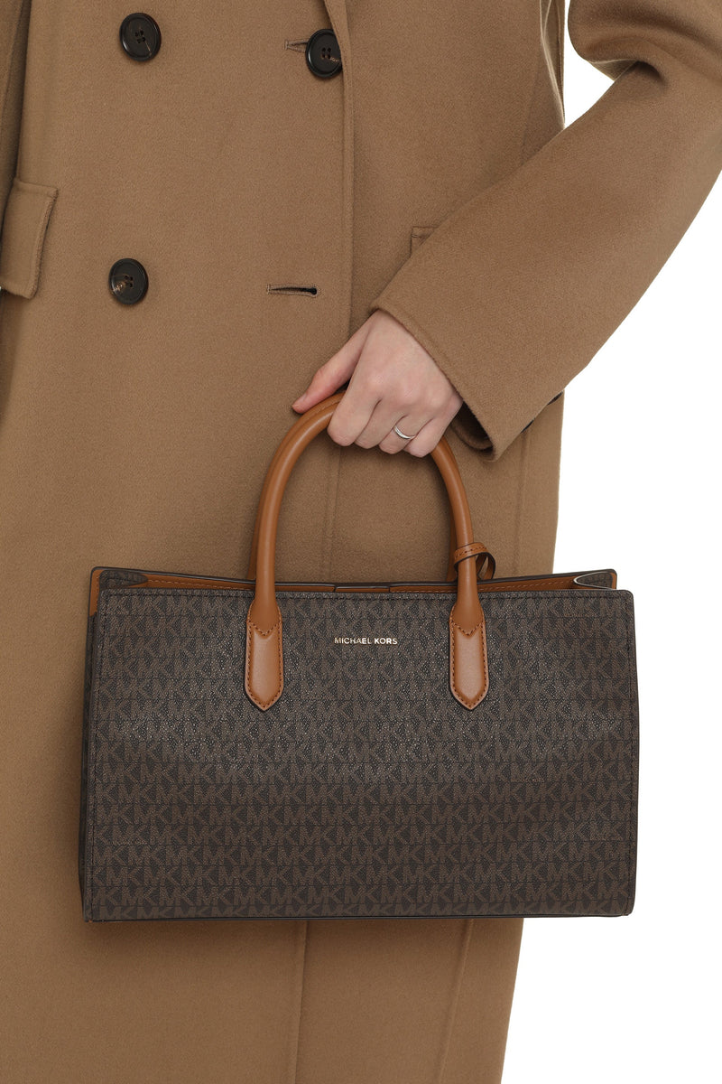 Michael Michael Kors Scarlett Tote Bag — Brown Pvc