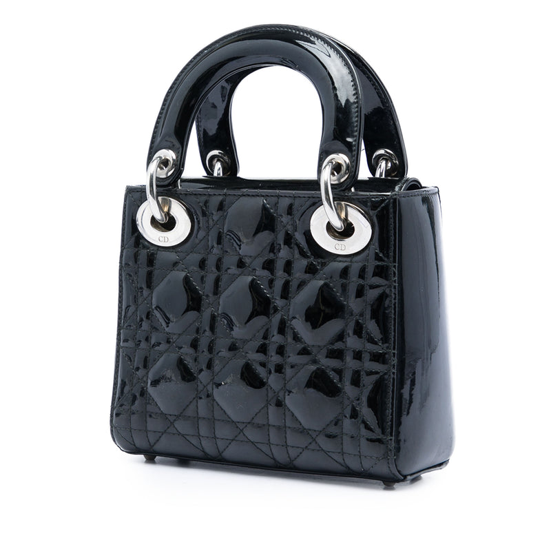 Mini Patent Cannage Lady Dior - Image 2