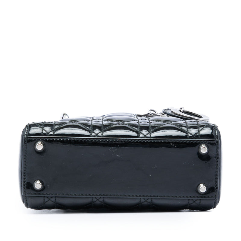 Mini Patent Cannage Lady Dior - Image 3