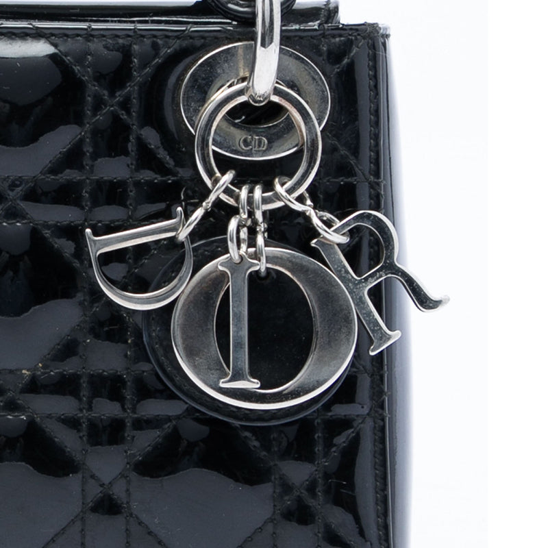 Mini Patent Cannage Lady Dior - Image 5