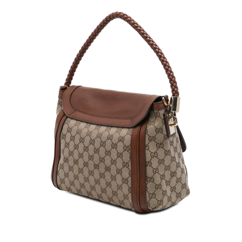 GG Canvas Bella Flap Satchel - Image 2