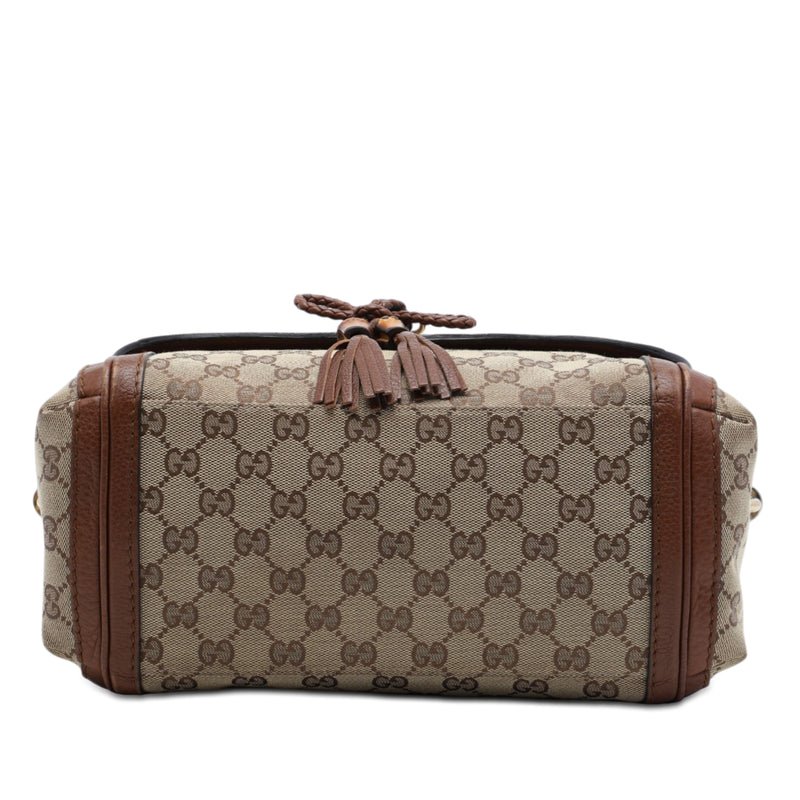 GG Canvas Bella Flap Satchel - Image 3