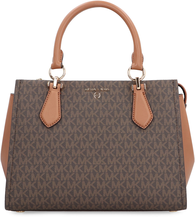 Michael Michael Kors Marilyn Top Handle Bag — Brown Pvc