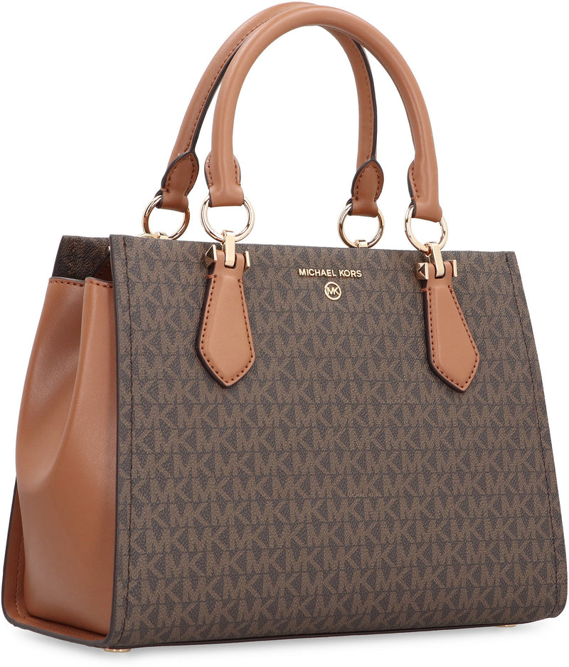Michael Michael Kors Marilyn Top Handle Bag — Brown Pvc