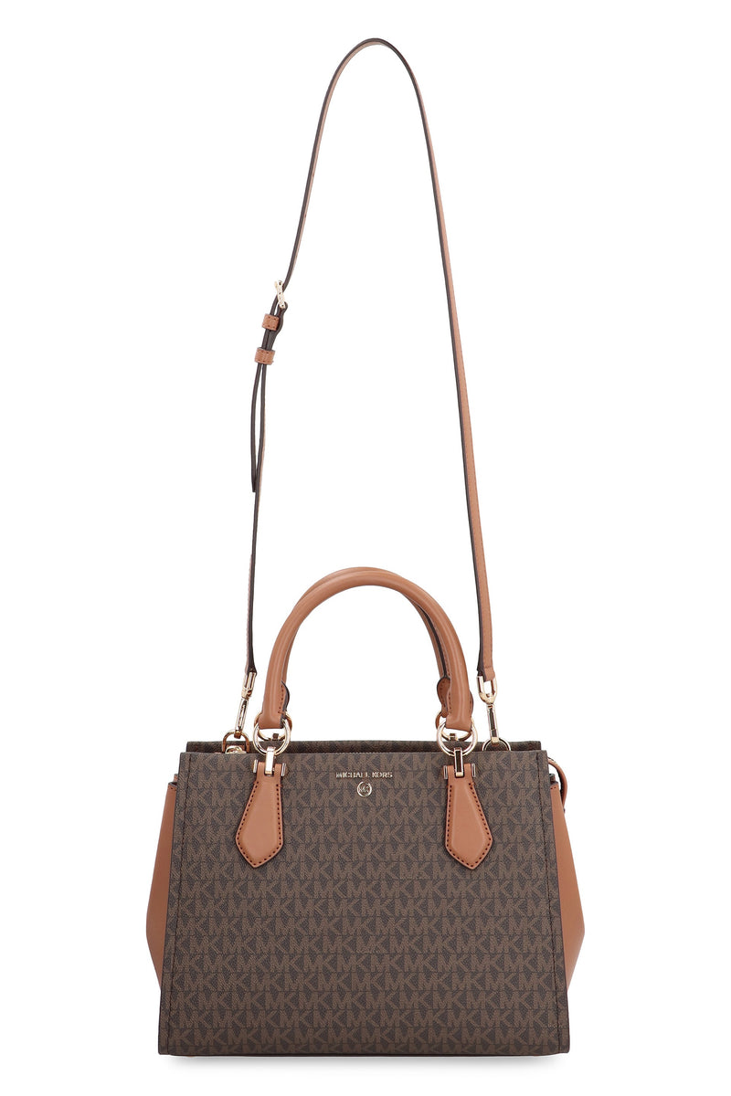 Michael Michael Kors Marilyn Top Handle Bag — Brown Pvc