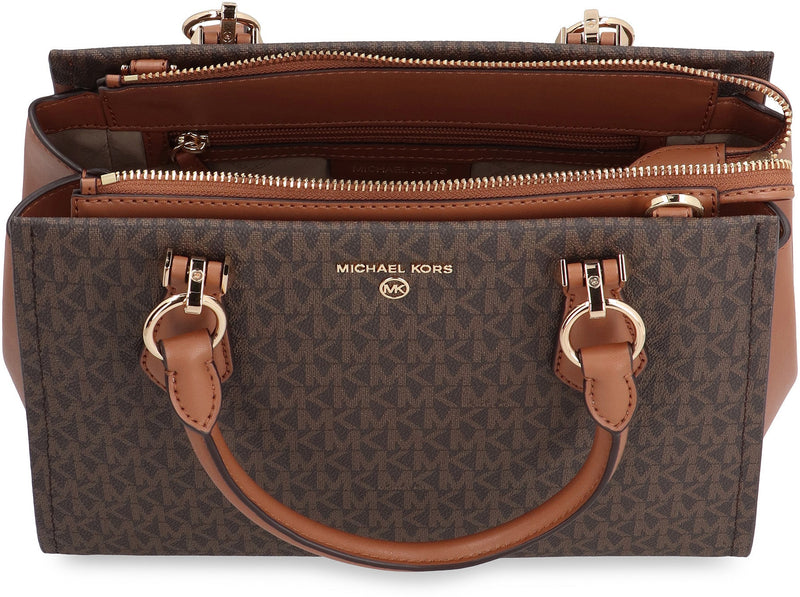 Michael Michael Kors Marilyn Top Handle Bag — Brown Pvc