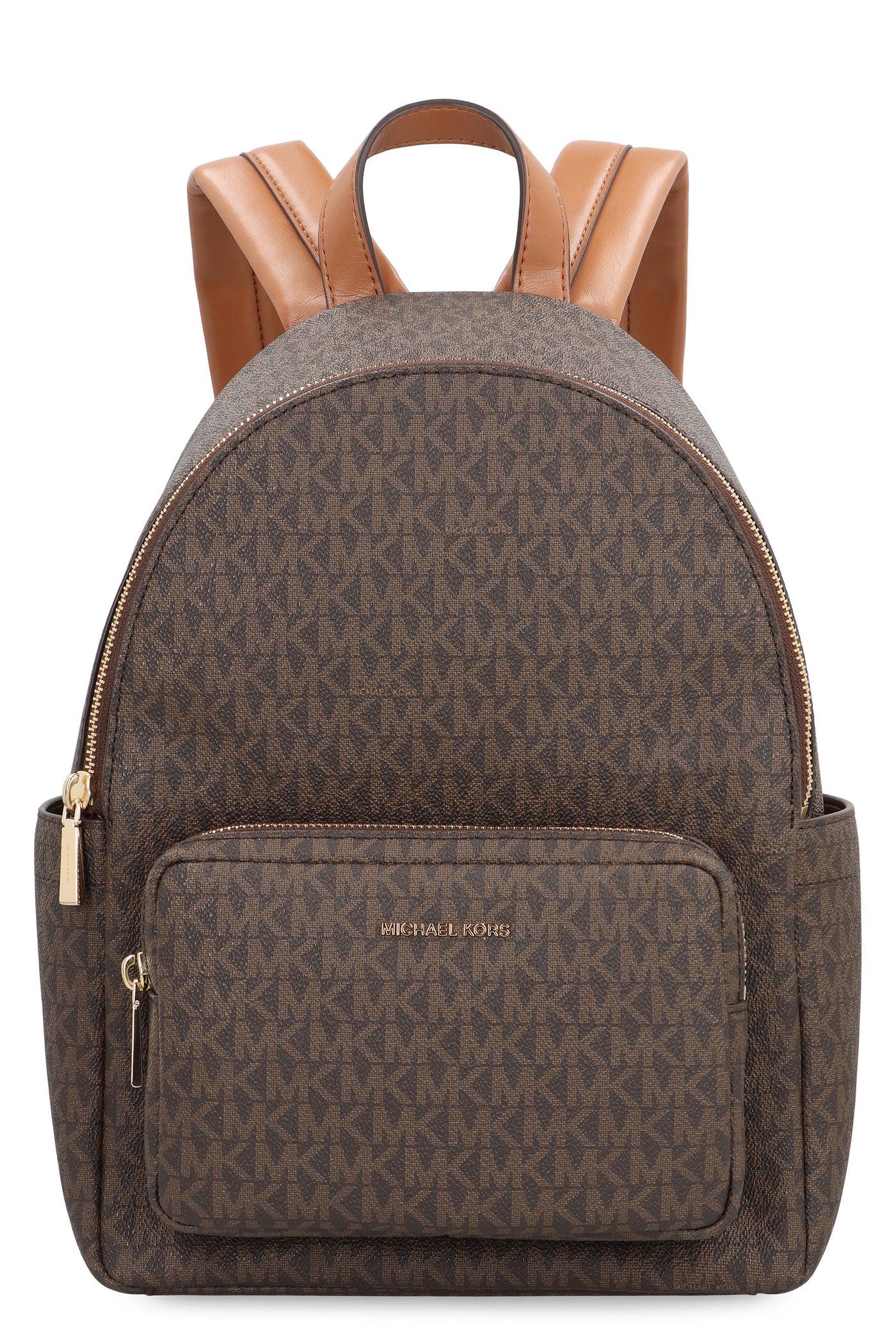Michael Michael Kors Logo-Monogram Pvc Backpack — Brown